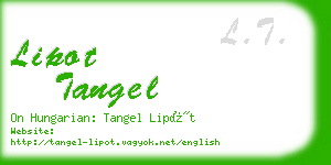 lipot tangel business card